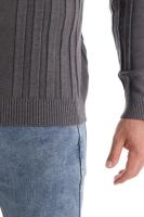 Suéter de punto informal de cuello alto para hombre, camisa de fondo cálida, Jersey versátil de moda, Color sólido, otoño e invierno, nuevo - details 2