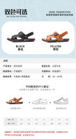 Verano de látex almohadilla de cuero sandalias de los hombres de la suela del tendón de res zapatos de playa sandalias de cuero antideslizante sandalias transpirables de suela gruesa de doble propósito - details 7