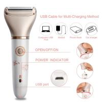 Maquinilla de afeitar eléctrica para mujer - Afeitadora facial y corporal 2 en 1 para mujer Bikin - details 1