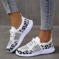 Zapatillas de Mujer para Tenis con Leopardo 2023 Primavera Otoño Nuevas Malla Transpirable Deportivas para Correr y Caminar Zapatos Planos - details 9