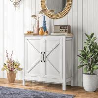 Aparador Moderno para Sala Mueble Ajustable con Estante Antivuelco Blanco 80x35x85 cm - details 8