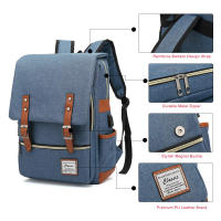 Mochila escolar adolescentes para portátil con puerto de carga USB, elegante mochila de viaje resistente al agua - details 15