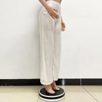Moda femenina New -End Color sólido Pierna ancha con lentejuelas drapeadas Pantalones casuales para mujer - details 42