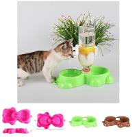 Dispensador Automático de Agua para Mascotas de Doble Puerto Bol de Alimentos para Perros y Gatos Fuenta de Bebida para Mascotas Universal - details 2
