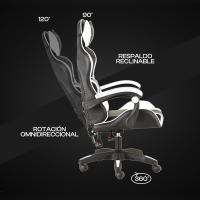 Silla Ergonómica de Oficina Rotación de 360°, Resalto Ajustable de 90° a 120°, Reposacabezas, Reposabrazos, Soporte Lumbar - details 25