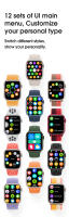 Reloj inteligente W27 Pro, dispositivo con Bluetooth, llamadas, detección de frecuencia cardíaca, notificación de mensajes, bloqueo de contraseña, pantalla - details 6