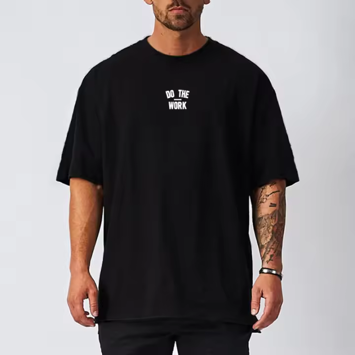 Camiseta Verde Holgada de Manga Corta para Hombre - 1