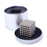 Bolas magnéticas 3D de escritorio para aliviar el estrés, juguetes educativos de aprendizaje, cubo mágico, 222 piezas, Original - details 8