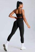 Conjunto de ejercicio de yoga sin costuras para mujer, ropa deportiva de entrenamiento portátil, gimnasio y fiesta, conjunto de 2 piezas - details 13