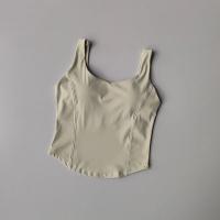 Sujetador deportivo de alta resistencia para mujer Camiseta sin mangas desnuda de yoga de alta elasticidad para uso externo - details 6