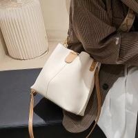 Bolso de hombro pequeño de cuero de Pu, bolso de hombro del cubo, casual, de alta calidad, de moda y popular, bolso pequeño, bolso de hombro personalizado, textura Crossbody Bucket Bag - details 5