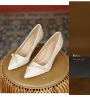 Nuevos y hermosos zapatos de boda de champán francés, nicho de las mujeres, temperamento de alta gama, barra de perlas, zapatos de dama de honor mitzvah, tacones altos. - details 16