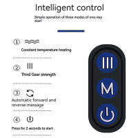 Almohada De Masaje Cervical Eléctrica U-Cuadrilátero Ajustable Con Calor Para Relajación Duradera De Algodón De Memoria - details 5