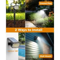 Luces Solares LED Exterior Jardin [8 Paquete/72LED], LED Exterior Solares Potente Impermeable Lampara Luz Solar Exterior Iluminacion para Suelo Exteriores, Blanco Calida - details 46