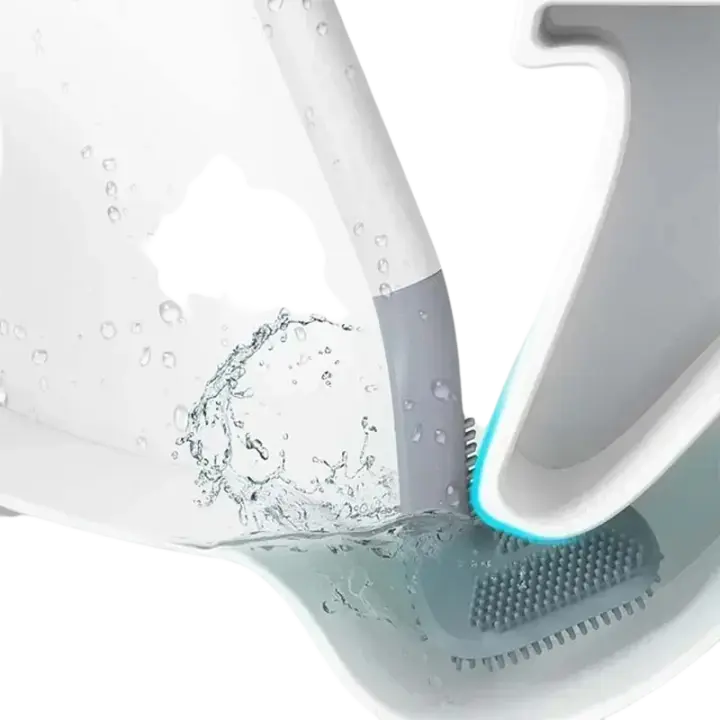 Nueva Cepillo De Inodoro De Silicona Golf Limpieza De Baño Con Mango Largo De Goma Suave Y Secado Rápido Accesorios De Baño - 1