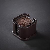 Posavasos de té de Kung Fu antiescaldado duradero, soporte de té elegante de estilo chino, bandeja ligera de plástico de estilo chino para ceremonia del té - details 1