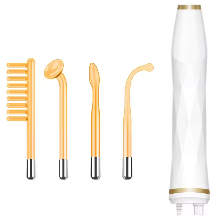 Máquina facial de alta frecuencia: máquina portátil de varita para la piel facial de alta frecuencia con 4 tubos diferentes - 1