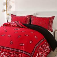 Juego de funda de edredón impresa con estampado de cachemira, 1 o 2 fundas de almohada, 2/3 unidades - details 6