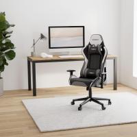 Gaming Profesional, reposabrazos ajustables 2D, pistón clase 4, giratoria, mecanismo de mariposa, cojín lumbar y cervical, color negro/blanco/azul - details 12