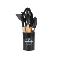Juego de utensilios de cocina de silicona, 12 piezas/juego de utensilios de cocina antiadherentes resistentes al calor, juego de utensilios de cocina para el hogar, comedor, barbacoa - details 7