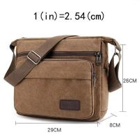 Bolso de lona a la moda para hombre y mujer, bandolera de viaje Unisex, informal, para exteriores, bandoleras clásicas - details 1