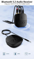 Receptor NFC con Bluetooth 5,2, adaptador de Audio inalámbrico estéreo con micrófono para coche, Kit de altavoz Amp, 3,5mm, AUX, RCA, USB, u-disk/tarjeta TF - details 1