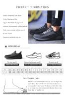 Zapatos de seguridad transpirables para hombre, botas de trabajo con puntera de acero, zapatos de seguridad indestructibles a prueba de pinchazos, zapatillas ligeras y cómodas - details 2