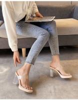 Nuevas Sandalias de Cristal para Mujer Alpargatas de Tacón Alto, Impermeables, Diseño de Pies Cansados - details 33