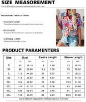 Camisa con botones delanteros para mujer, top de talla grande con un solo botón, moda de verano, Haruku Daily para mujer oficial, patrón Nw de - details 0