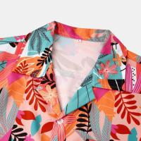 Camisa hawaiana de manga corta para hombre, camisa holgada informal, estilo playero, novedad de verano, 2024 - details 3