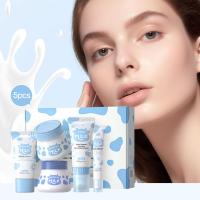 Conjuntos de Cuidado de la Piel de Leche LAIKOU 5pcs Crema de Ojos, Limpiador Facial, Protector Solar, Hidratante Facial - details 0