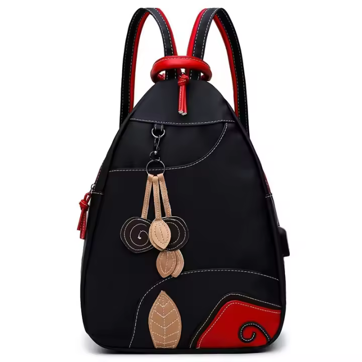Mochila de mujer de moda, bolsa de hombre impermeable de nylon, equipo de viaje de ocio, bolsa de mensajero, mochila escolar. - 1