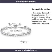 Pulsera de tenis para mujer de lujo práctico ajustable garras mosaico Zirconia Color oro rosa joyería de moda regalo - details 0