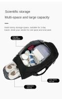 Bolsa de equipaje seca y húmeda separada con compartimento para zapatos independiente, bolso de lona de viaje, entrenamiento, Fitness, deportes, gimnasio, bolsa de Yoga - details 21