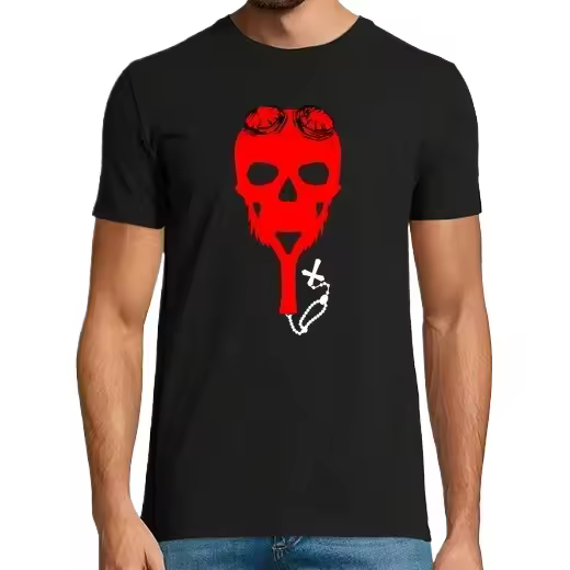 HellBoy Skull,Camiseta de Pádel Divertido, ropa para exteriores - 1