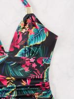 Bañador De Una Pieza Con Estampado De Leopardo Para Mujer, Bañador Con Escote Halter, Espalda Descubierta Sexy, Moda increíble Para Mujer - details 9