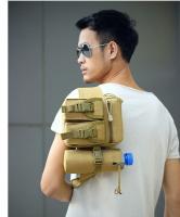 Riñonera táctica de nailon para hombre, bolsa para teléfono con botella de agua para senderismo, deportes al aire libre - details 8