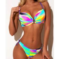 Bikinis arcoíris sexys, traje de baño push up para mujer, trío de baño, conjunto de bikini brasileño, ropa de playa, traje de baño para piscina - details 1