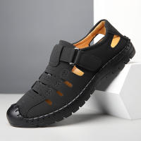 Sandalias de cuero suave para hombre, nuevo estilo, para exteriores, para conducir, zapatos de papá para hombre, zapatos de verano a la moda con agujeros - details 9