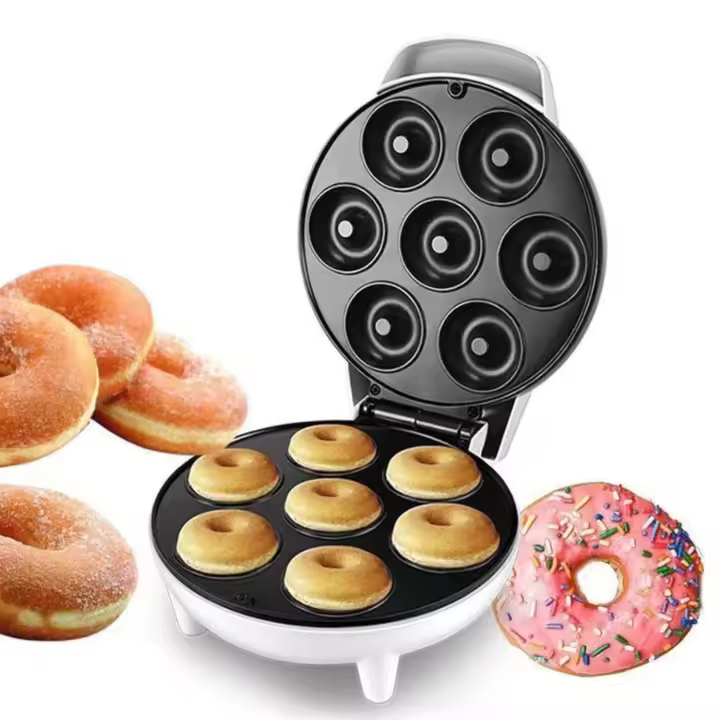 Trebs-Minipanquequera eléctrica, fabricante de Poffertjes para 7 Poffertjes, Con Luz Indicadora y Revestimiento Antiadherente - 1