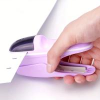 ¡Sin grapadora con capacidad de 7 páginas: mini caja fuerte de mano para encuadernación de papel comercial y escolar! - details 3