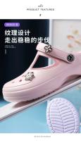 Moda Verano 2025 Zapatillas de Playa y Jardín Comodas EVA Unisex Slippers con Agujeros para Interiores y Exteriores - details 7