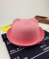 Gorra para niños, decoración de orejas para niños de verano, sombrero de Panamá ppy para niño sólido - details 17
