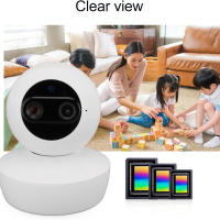 Cámara de Seguridad de Doble Lente 1080P Visión Nocturna, Ángulo Ancho, Detección de Movimiento, Comunicación Bimodal, Uso Interior para Mascotas y Vigilancia del Hogar - details 4