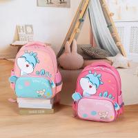Mochila escolar de gran capacidad para niños, Bolsa Escolar Simple, impermeable, ligera, Oxford, dinosaurio, equipaje - details 2