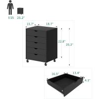 Archivadores Móviles de 5 Cajones Empilachado Superior Para Papel A4 Muebles de Oficina - details 2