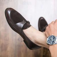 2025 Nuevo producto Fiesta italiana sin corbata Cordón de cuero de gamuza Oxford Moda Zapatos de hombre Oficina de negocios al aire libre - details 8