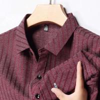 Nueva camisa de manga corta estampada informal de negocios, para hombre, resistente a las arrugas, sin necesidad de planchar, top versátil adecuado para todos - details 10
