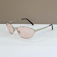 Gafas de sol Retro futuristas con sentido de la tecnología, gafas de sol de ojo de gato de metal, protección UV para mujer, gafas de sol cóncavas, textura de moda para hombre - details 2