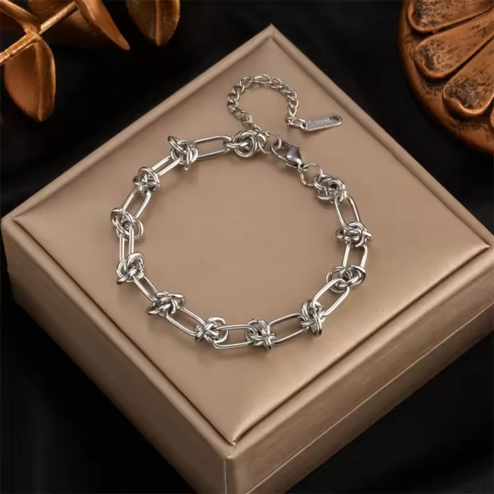 Pulsera de Maple inoxidable 316L Estilo novedoso para Mujeres Pulsera de Oro antioxidante - 1